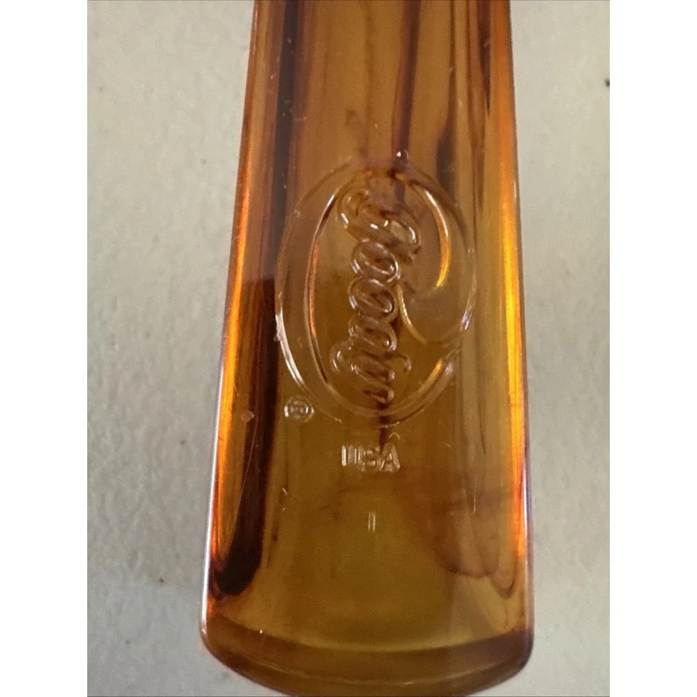 Vintage Goodie, Amber, Small Hairbrush Orange Clear Ball Tip, Usa‎